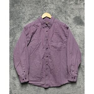 Ariat Shirt Mens XL Purple Geometric Medallion Western Cowboy Rodeo Ranch Work
